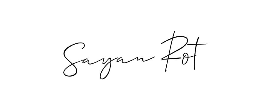 Once you've used our free online signature maker to create your best signature Allison_Script style, it's time to enjoy all of the benefits that Sayan Rot name signing documents. Sayan Rot signature style 2 images and pictures png