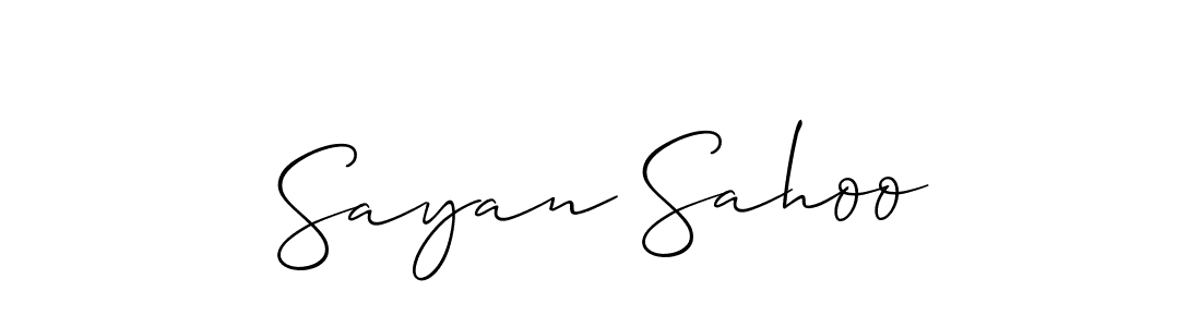 Make a short Sayan Sahoo signature style. Manage your documents anywhere anytime using Allison_Script. Create and add eSignatures, submit forms, share and send files easily. Sayan Sahoo signature style 2 images and pictures png