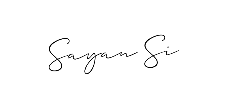 Best and Professional Signature Style for Sayan Si. Allison_Script Best Signature Style Collection. Sayan Si signature style 2 images and pictures png