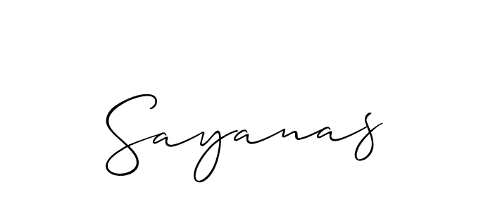 Also You can easily find your signature by using the search form. We will create Sayanas name handwritten signature images for you free of cost using Allison_Script sign style. Sayanas signature style 2 images and pictures png