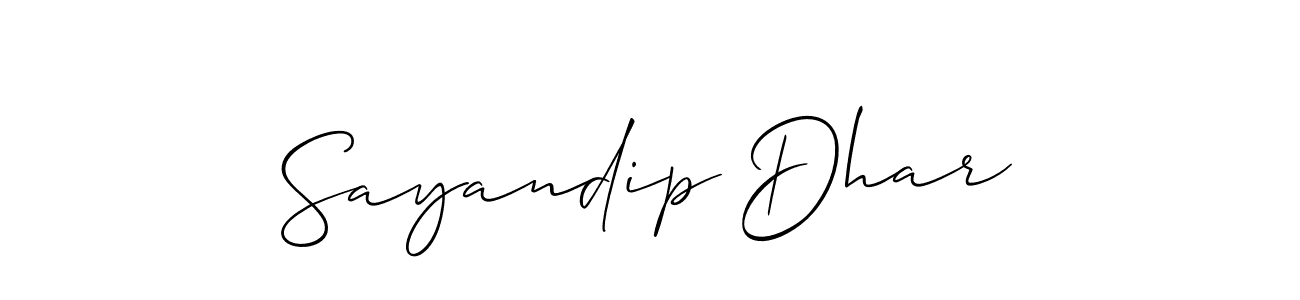 How to Draw Sayandip Dhar signature style? Allison_Script is a latest design signature styles for name Sayandip Dhar. Sayandip Dhar signature style 2 images and pictures png