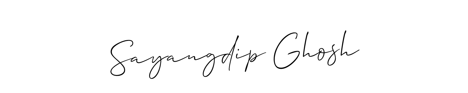 This is the best signature style for the Sayangdip Ghosh name. Also you like these signature font (Allison_Script). Mix name signature. Sayangdip Ghosh signature style 2 images and pictures png