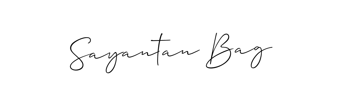 Once you've used our free online signature maker to create your best signature Allison_Script style, it's time to enjoy all of the benefits that Sayantan Bag name signing documents. Sayantan Bag signature style 2 images and pictures png