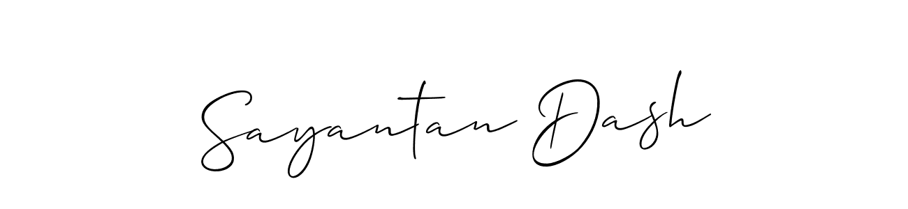 Also You can easily find your signature by using the search form. We will create Sayantan Dash name handwritten signature images for you free of cost using Allison_Script sign style. Sayantan Dash signature style 2 images and pictures png