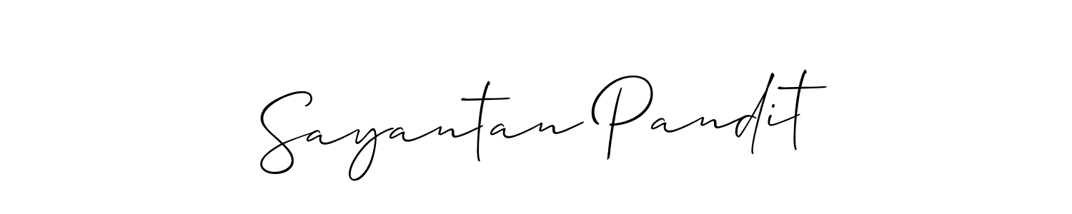Similarly Allison_Script is the best handwritten signature design. Signature creator online .You can use it as an online autograph creator for name Sayantan Pandit. Sayantan Pandit signature style 2 images and pictures png