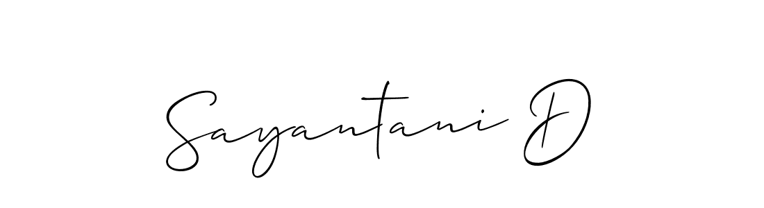 How to Draw Sayantani D signature style? Allison_Script is a latest design signature styles for name Sayantani D. Sayantani D signature style 2 images and pictures png