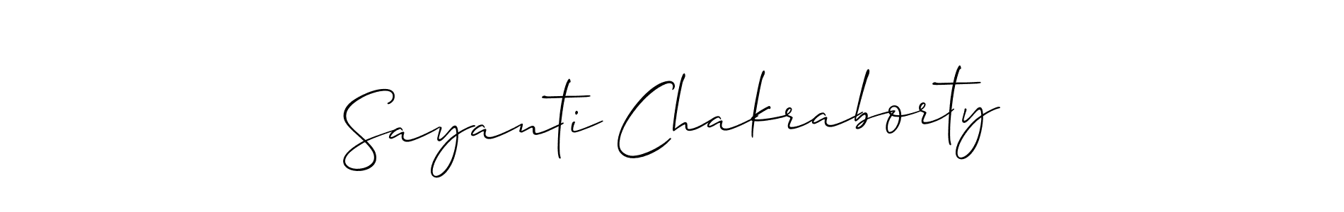 Check out images of Autograph of Sayanti Chakraborty name. Actor Sayanti Chakraborty Signature Style. Allison_Script is a professional sign style online. Sayanti Chakraborty signature style 2 images and pictures png