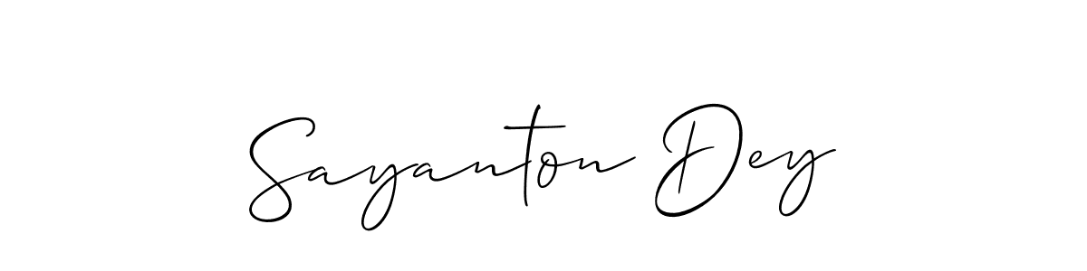 Best and Professional Signature Style for Sayanton Dey. Allison_Script Best Signature Style Collection. Sayanton Dey signature style 2 images and pictures png