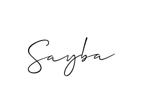 Similarly Allison_Script is the best handwritten signature design. Signature creator online .You can use it as an online autograph creator for name Sayba. Sayba signature style 2 images and pictures png