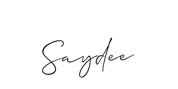 This is the best signature style for the Saydee name. Also you like these signature font (Allison_Script). Mix name signature. Saydee signature style 2 images and pictures png