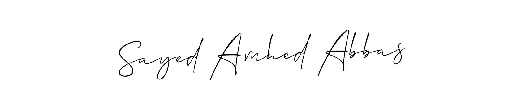 Once you've used our free online signature maker to create your best signature Allison_Script style, it's time to enjoy all of the benefits that Sayed Amhed Abbas name signing documents. Sayed Amhed Abbas signature style 2 images and pictures png