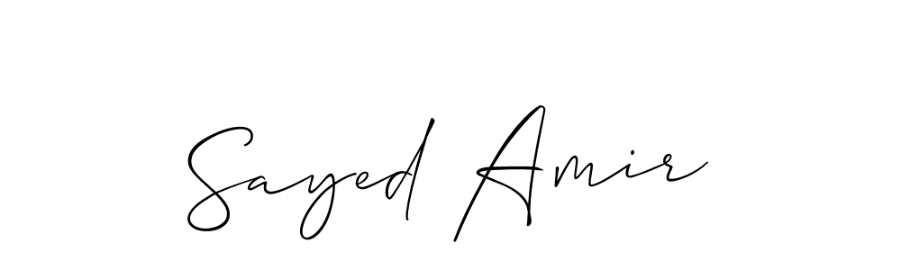 Design your own signature with our free online signature maker. With this signature software, you can create a handwritten (Allison_Script) signature for name Sayed Amir. Sayed Amir signature style 2 images and pictures png