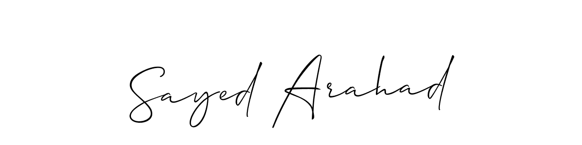 Here are the top 10 professional signature styles for the name Sayed Arahad. These are the best autograph styles you can use for your name. Sayed Arahad signature style 2 images and pictures png