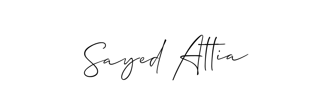 Make a beautiful signature design for name Sayed Attia. Use this online signature maker to create a handwritten signature for free. Sayed Attia signature style 2 images and pictures png