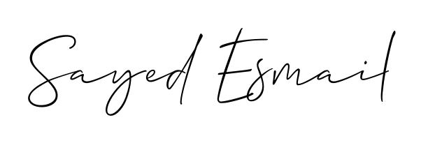 A dynamic signature style for Sayed Esmail using Allison_Script script. Designed to look authentic, handwritten, and professional. Sayed Esmail signature style 2 images and pictures png