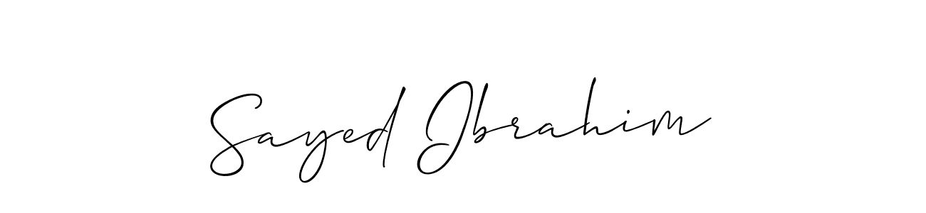 You should practise on your own different ways (Allison_Script) to write your name (Sayed Ibrahim) in signature. don't let someone else do it for you. Sayed Ibrahim signature style 2 images and pictures png