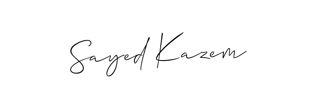 Best and Professional Signature Style for Sayed Kazem. Allison_Script Best Signature Style Collection. Sayed Kazem signature style 2 images and pictures png