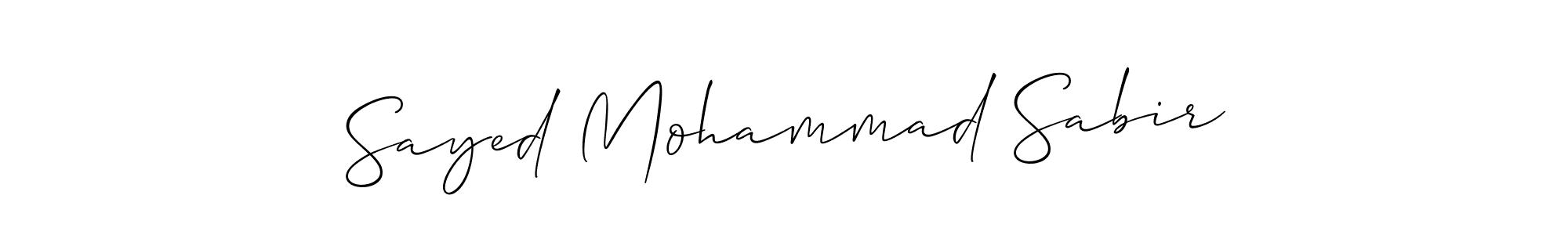 Also You can easily find your signature by using the search form. We will create Sayed Mohammad Sabir name handwritten signature images for you free of cost using Allison_Script sign style. Sayed Mohammad Sabir signature style 2 images and pictures png