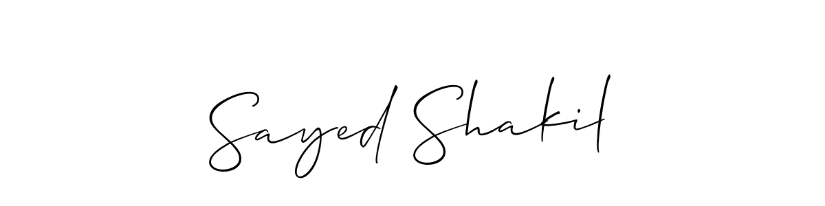Best and Professional Signature Style for Sayed Shakil. Allison_Script Best Signature Style Collection. Sayed Shakil signature style 2 images and pictures png