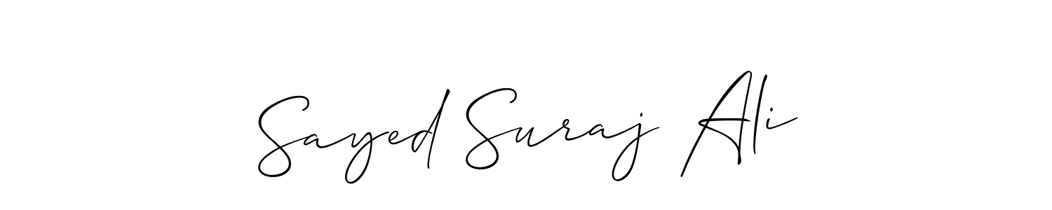 Once you've used our free online signature maker to create your best signature Allison_Script style, it's time to enjoy all of the benefits that Sayed Suraj Ali name signing documents. Sayed Suraj Ali signature style 2 images and pictures png