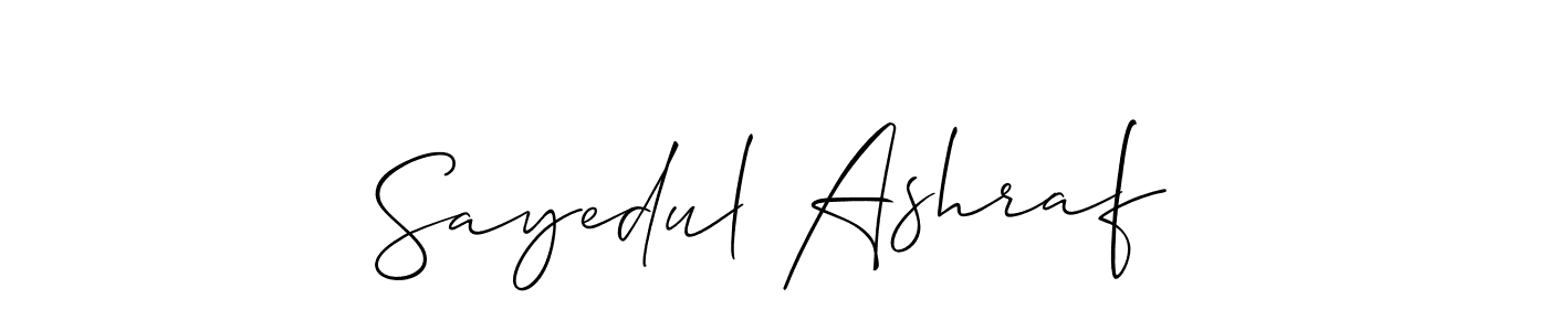 This is the best signature style for the Sayedul Ashraf name. Also you like these signature font (Allison_Script). Mix name signature. Sayedul Ashraf signature style 2 images and pictures png