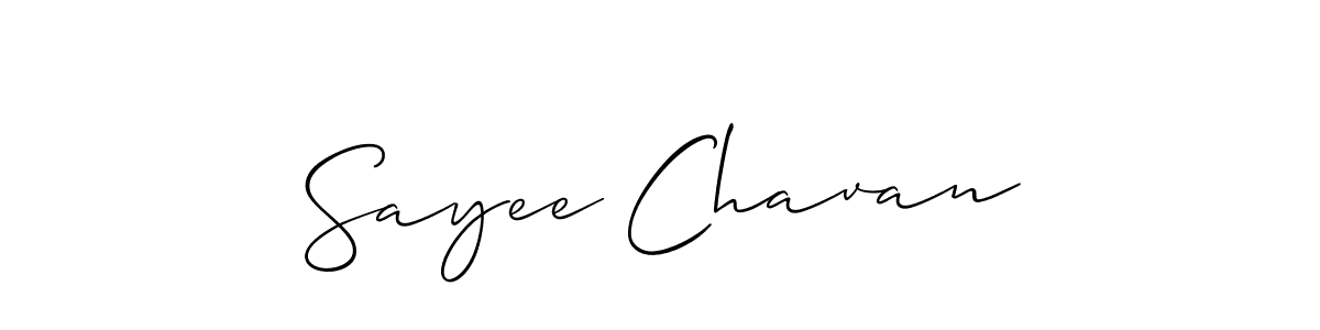 How to make Sayee Chavan signature? Allison_Script is a professional autograph style. Create handwritten signature for Sayee Chavan name. Sayee Chavan signature style 2 images and pictures png