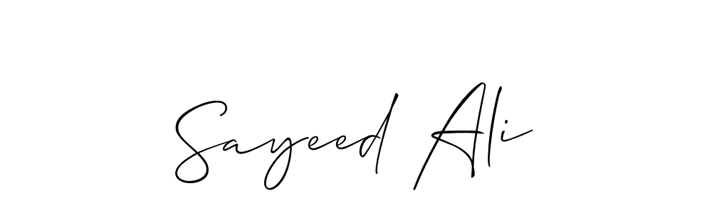 You should practise on your own different ways (Allison_Script) to write your name (Sayeed Ali) in signature. don't let someone else do it for you. Sayeed Ali signature style 2 images and pictures png