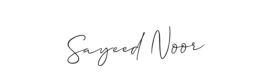 if you are searching for the best signature style for your name Sayeed Noor. so please give up your signature search. here we have designed multiple signature styles  using Allison_Script. Sayeed Noor signature style 2 images and pictures png