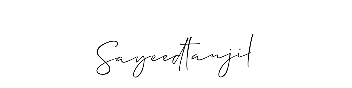 Make a beautiful signature design for name Sayeedtanjil. Use this online signature maker to create a handwritten signature for free. Sayeedtanjil signature style 2 images and pictures png