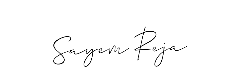 Make a beautiful signature design for name Sayem Reja. Use this online signature maker to create a handwritten signature for free. Sayem Reja signature style 2 images and pictures png