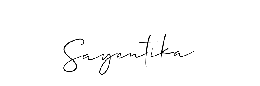 Once you've used our free online signature maker to create your best signature Allison_Script style, it's time to enjoy all of the benefits that Sayentika name signing documents. Sayentika signature style 2 images and pictures png