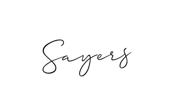 Make a short Sayers signature style. Manage your documents anywhere anytime using Allison_Script. Create and add eSignatures, submit forms, share and send files easily. Sayers signature style 2 images and pictures png