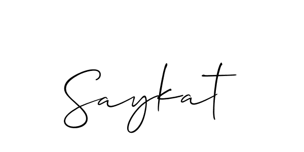 Here are the top 10 professional signature styles for the name Saykat. These are the best autograph styles you can use for your name. Saykat signature style 2 images and pictures png