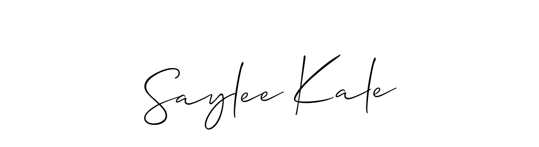 How to make Saylee Kale name signature. Use Allison_Script style for creating short signs online. This is the latest handwritten sign. Saylee Kale signature style 2 images and pictures png