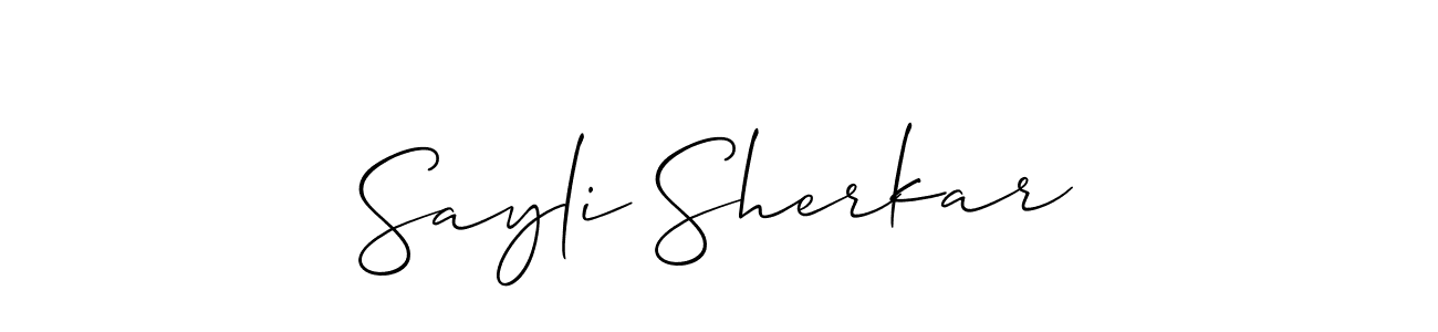 Make a beautiful signature design for name Sayli Sherkar. Use this online signature maker to create a handwritten signature for free. Sayli Sherkar signature style 2 images and pictures png