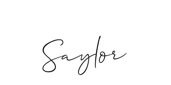 Create a beautiful signature design for name Saylor. With this signature (Allison_Script) fonts, you can make a handwritten signature for free. Saylor signature style 2 images and pictures png