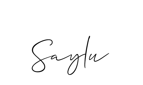 Similarly Allison_Script is the best handwritten signature design. Signature creator online .You can use it as an online autograph creator for name Saylu. Saylu signature style 2 images and pictures png