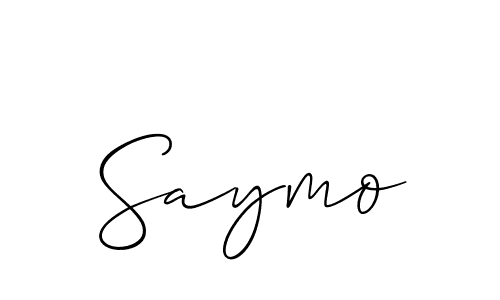 How to Draw Saymo signature style? Allison_Script is a latest design signature styles for name Saymo. Saymo signature style 2 images and pictures png