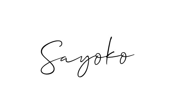 Make a short Sayoko signature style. Manage your documents anywhere anytime using Allison_Script. Create and add eSignatures, submit forms, share and send files easily. Sayoko signature style 2 images and pictures png