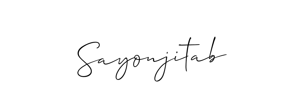 Make a short Sayonjitab signature style. Manage your documents anywhere anytime using Allison_Script. Create and add eSignatures, submit forms, share and send files easily. Sayonjitab signature style 2 images and pictures png