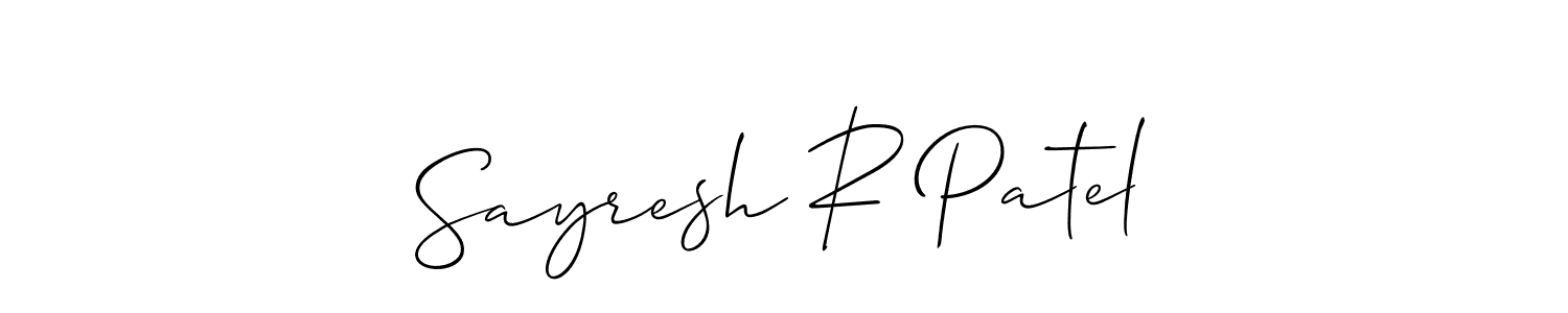 Here are the top 10 professional signature styles for the name Sayresh R Patel. These are the best autograph styles you can use for your name. Sayresh R Patel signature style 2 images and pictures png