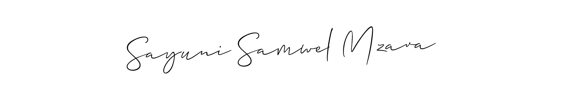 Check out images of Autograph of Sayuni Samwel Mzava name. Actor Sayuni Samwel Mzava Signature Style. Allison_Script is a professional sign style online. Sayuni Samwel Mzava signature style 2 images and pictures png