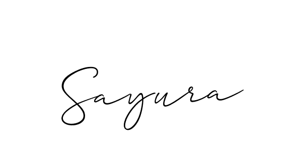 Make a beautiful signature design for name Sayura. Use this online signature maker to create a handwritten signature for free. Sayura signature style 2 images and pictures png