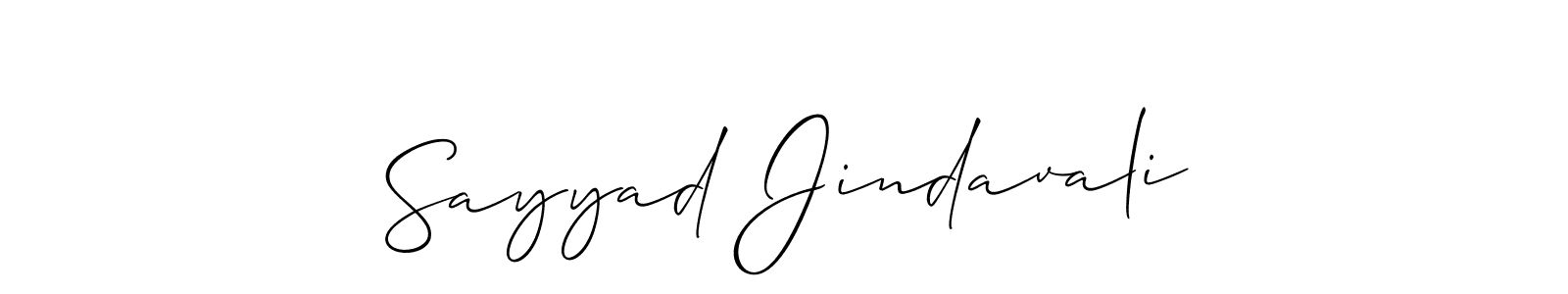 Here are the top 10 professional signature styles for the name Sayyad Jindavali. These are the best autograph styles you can use for your name. Sayyad Jindavali signature style 2 images and pictures png