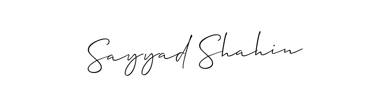 Make a beautiful signature design for name Sayyad Shahin. Use this online signature maker to create a handwritten signature for free. Sayyad Shahin signature style 2 images and pictures png