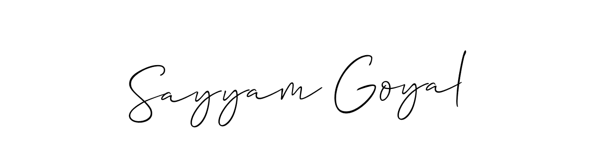 Here are the top 10 professional signature styles for the name Sayyam Goyal. These are the best autograph styles you can use for your name. Sayyam Goyal signature style 2 images and pictures png