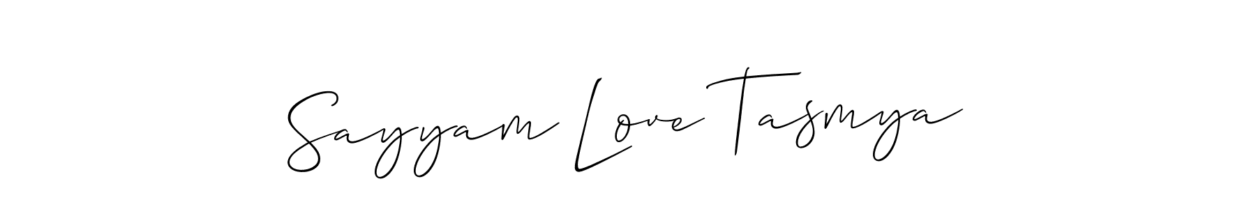 Best and Professional Signature Style for Sayyam Love Tasmya. Allison_Script Best Signature Style Collection. Sayyam Love Tasmya signature style 2 images and pictures png
