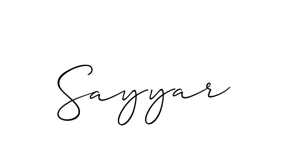 How to Draw Sayyar signature style? Allison_Script is a latest design signature styles for name Sayyar. Sayyar signature style 2 images and pictures png