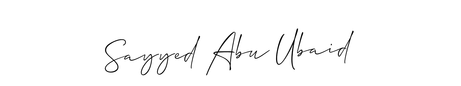 You can use this online signature creator to create a handwritten signature for the name Sayyed Abu Ubaid. This is the best online autograph maker. Sayyed Abu Ubaid signature style 2 images and pictures png