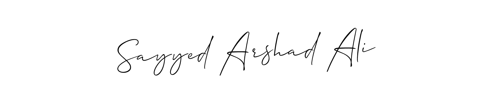 Best and Professional Signature Style for Sayyed Arshad Ali. Allison_Script Best Signature Style Collection. Sayyed Arshad Ali signature style 2 images and pictures png